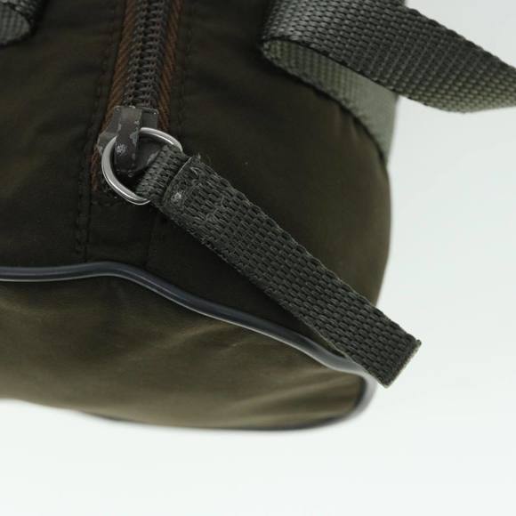 PRADA Sports Hand Bag Nylon Khaki Auth 51279 - Picture 9 of 16